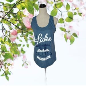 "The Lake is Calling and I Must Go" Tank Top Med